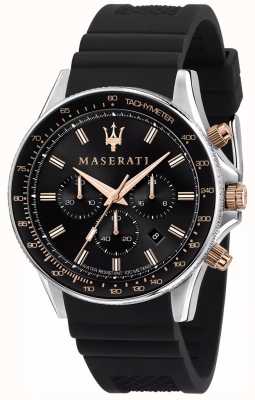 Maserati Sfida heren horloge met siliconen band ex-display R8871640002 EX-DISPLAY