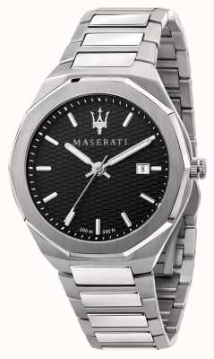 Maserati Heren stile 3 uur data zwarte wijzerplaat horloge R8853142003