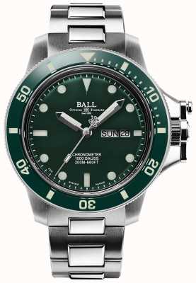 Ball Watch Company Heren ingenieur koolwaterstof originele (43 mm) groene wijzerplaat DM2218B-S2CJ-GR
