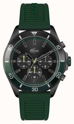 Lacoste Tiebreaker groen siliconen horloge 2011153