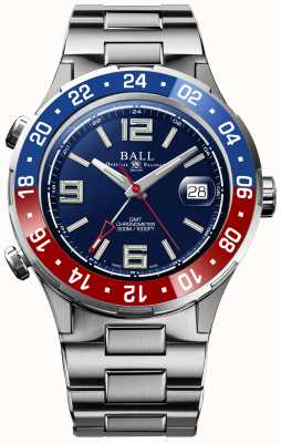 Ball Watch Company Roadmaster pilot gmt limited edition blauwe wijzerplaat DG3038A-S2C-BE