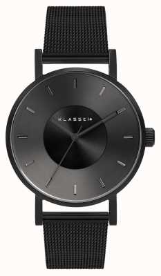 Klasse14 Volare donker metalen 36 mm mesh armband VO17BK005W