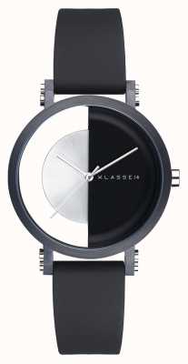 Klasse14 Im arch zwarte 32 mm zwarte siliconen band IM18BK007W