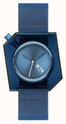 Klasse14 K14 blauwe milanese mesh armband 40mm WKF20BE002M