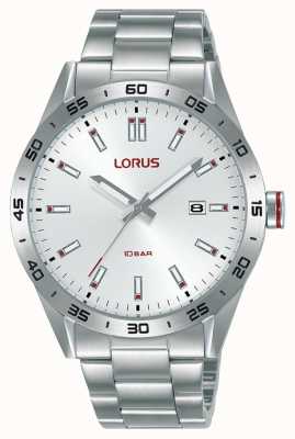 Lorus Sport 40 mm quartz horloge zilveren sunray wijzerplaat RH963NX9