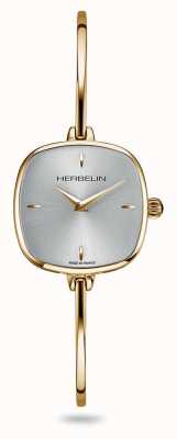 Herbelin Fil dames zilveren wijzerplaat gouden pvd armband horloge 17207/BP11