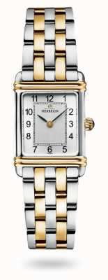Michel Herbelin Art deco dames two tone roestvrij stalen horloge 17478/T22B2T