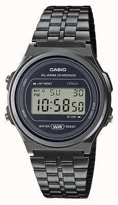 Casio Vintage stijl digitaal quartz zwart horloge A171WEGG-1AEF