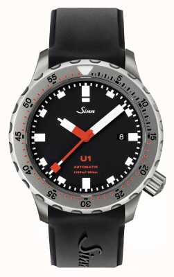 Sinn U1 Tegiment horloge met siliconen band 1010.030 SILICONE