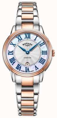 Rotary Tweekleurig cambridge-horloge voor dames LB05427/07