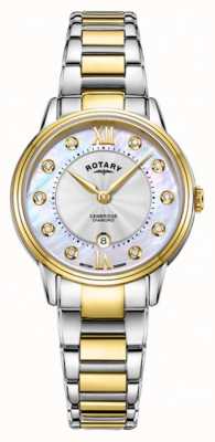 Rotary Tweekleurig cambridge-horloge voor dames LB05426/07/D