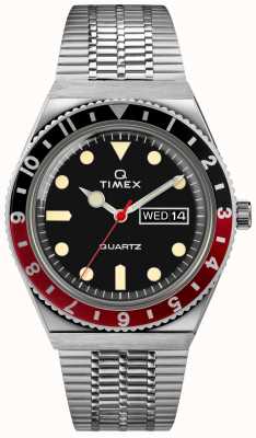 Timex Q diver geïnspireerde sst-kast zwarte wijzerplaat sst-band TW2U61300