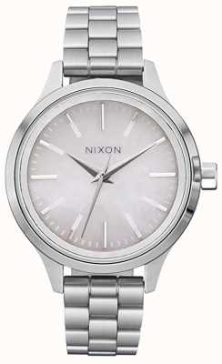 Nixon Optimist zilver / parelmoer roestvrijstalen armband A1342-5088-00