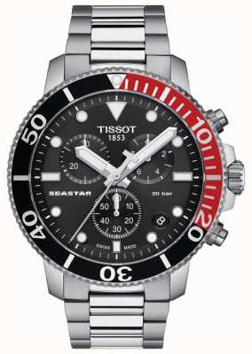 Tissot Seastar 1000 | chronograaf | zwarte wijzerplaat | roestvrij staal T1204171105101