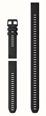 Garmin Snelspanband (20 mm) zwarte siliconen / zwarte hardware - alleen band 010-13028-00