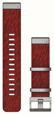 Garmin Alleen Quickfit marq 22 mm band, alleen jacquardgeweven nylon band rood 010-12738-22