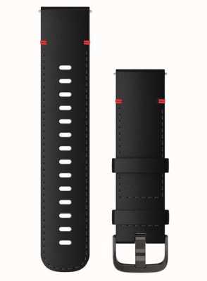 Garmin Alleen snelspanband (22 mm), zwart leer met leistenen hardware 010-12932-25