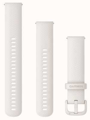 Garmin Snelspanband (20 mm) ivoor siliconen / ivoorkleurige hardware - alleen band 010-12924-80