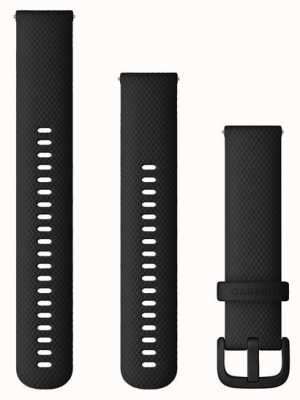 Garmin Snelspanband (20 mm) zwarte siliconen / zwarte hardware - alleen band 010-13021-03