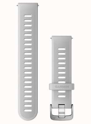 Garmin Voorloper 55 | quick release band (20mm) witte siliconen / roestvrij stalen hardware - alleen band 010-11251-9Q
