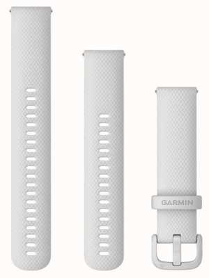 Garmin Snelspanband (20 mm) witte siliconen / witte hardware - alleen band 010-13021-01