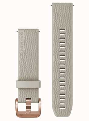 Garmin Alleen band met snelsluiting (20 mm), licht zandkleurig met roségouden hardware 010-13114-02