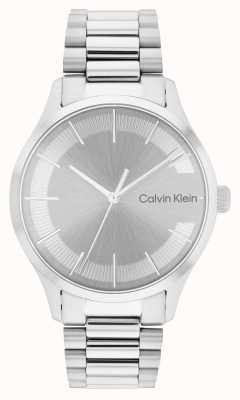 Calvin Klein Zilveren wijzerplaat | roestvrijstalen iconische armband 25200036