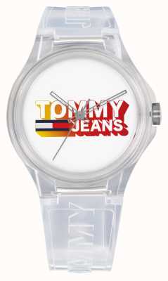 Tommy Jeans Berlijnse witte semi-transparante kast en band 1720027
