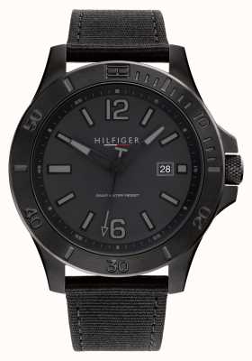 Tommy Hilfiger Ryan zwart zwart-wit herenhorloge 1791993