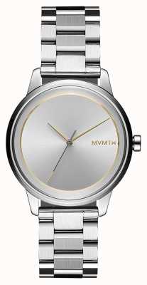 MVMT Dames | profiel | zilveren wijzerplaat | zilveren armband 28000186-D