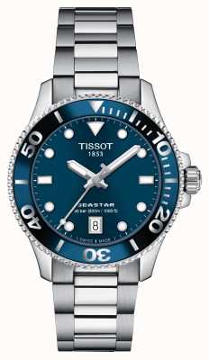 Tissot Seastar 1000 | 36 mm blauwe wijzerplaat | roestvrijstalen armband T1202101104100