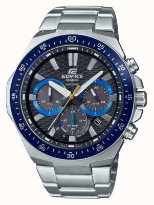 Casio Edifice zonne-chronograaf horloge blauwe bezel EFS-S600D-1A2VUEF