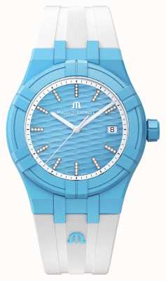 Maurice Lacroix Aikon quartz #tide upcycled-plastic wit/lichtblauw AI2008-AAAA1-3A0-0