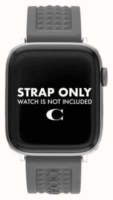 Coach Apple watch band (42/44mm) zwart siliconen 14700051