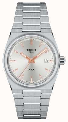 Tissot Prx 40 205 quartz 35mm zilver/rosé goud T1372101103100