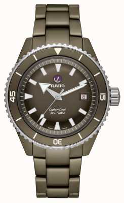 RADO Captain Cook high-tech keramische duiker olijfgroene armband R32130312