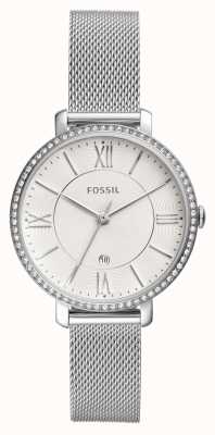 Fossil Dames | zilveren wijzerplaat | armband van roestvrij staal ES4627