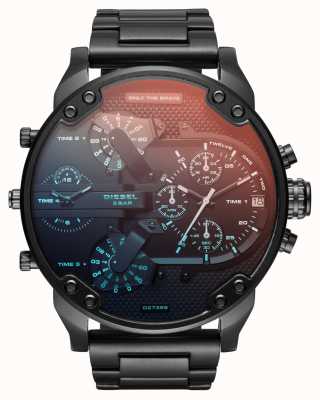 Diesel De daddies-serie dhr. daddy 2.0 zwart roestvrijstalen horloge DZ7395