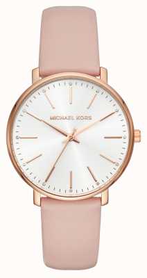 Michael Kors Pyper roségoudkleurig leren horloge MK2741
