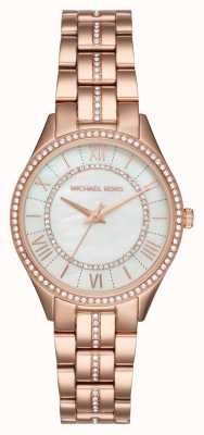 Michael Kors Mini lauryn dames roségoudkleurig horloge MK3716