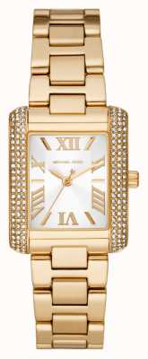 Michael Kors Dames mini Emery pavé goudkleurig horloge MK4640