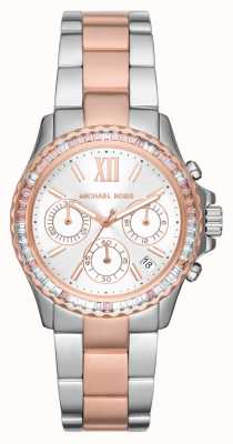 Michael Kors Everest dames tweekleurig chronograaf horloge MK7214