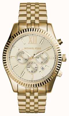 Michael Kors Heren Lexington geelgouden horloge MK8281