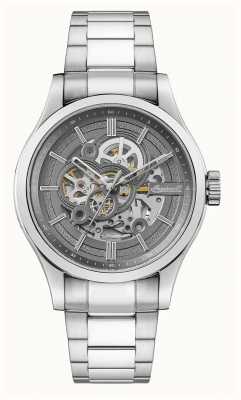 Ingersoll Het Armstrong automatische grijze skelet wijzerplaat horloge I06804B
