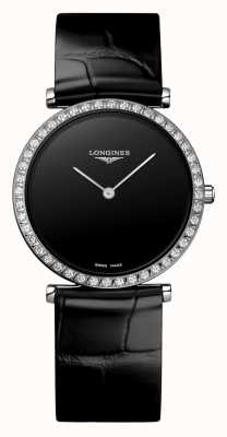 LONGINES La grande classique de longines zwarte wijzerplaat diamanten ring L45230502
