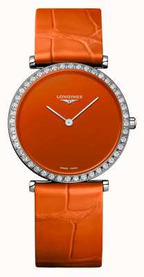 LONGINES La grande classique de longines oranje wijzerplaat diamanten ring L45230922
