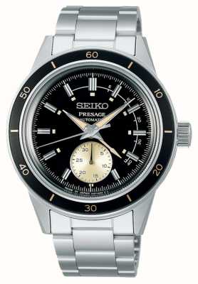 Seiko Presage stijl jaren '60 grijze wijzerplaat grijze bezel horloge SSA449J1