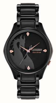 Citizen Disney schurken malafide eco-drive horloge met diamanten set EM0595-51W