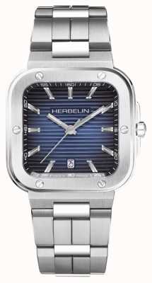 Herbelin Cap camarat blauwe rechthoekige wijzerplaat horloge 12246B15