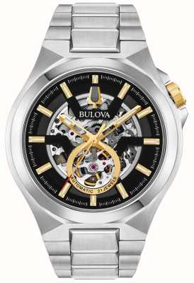 Bulova Maquina | heren | roestvrijstalen armband | skelet wijzerplaat 98A224